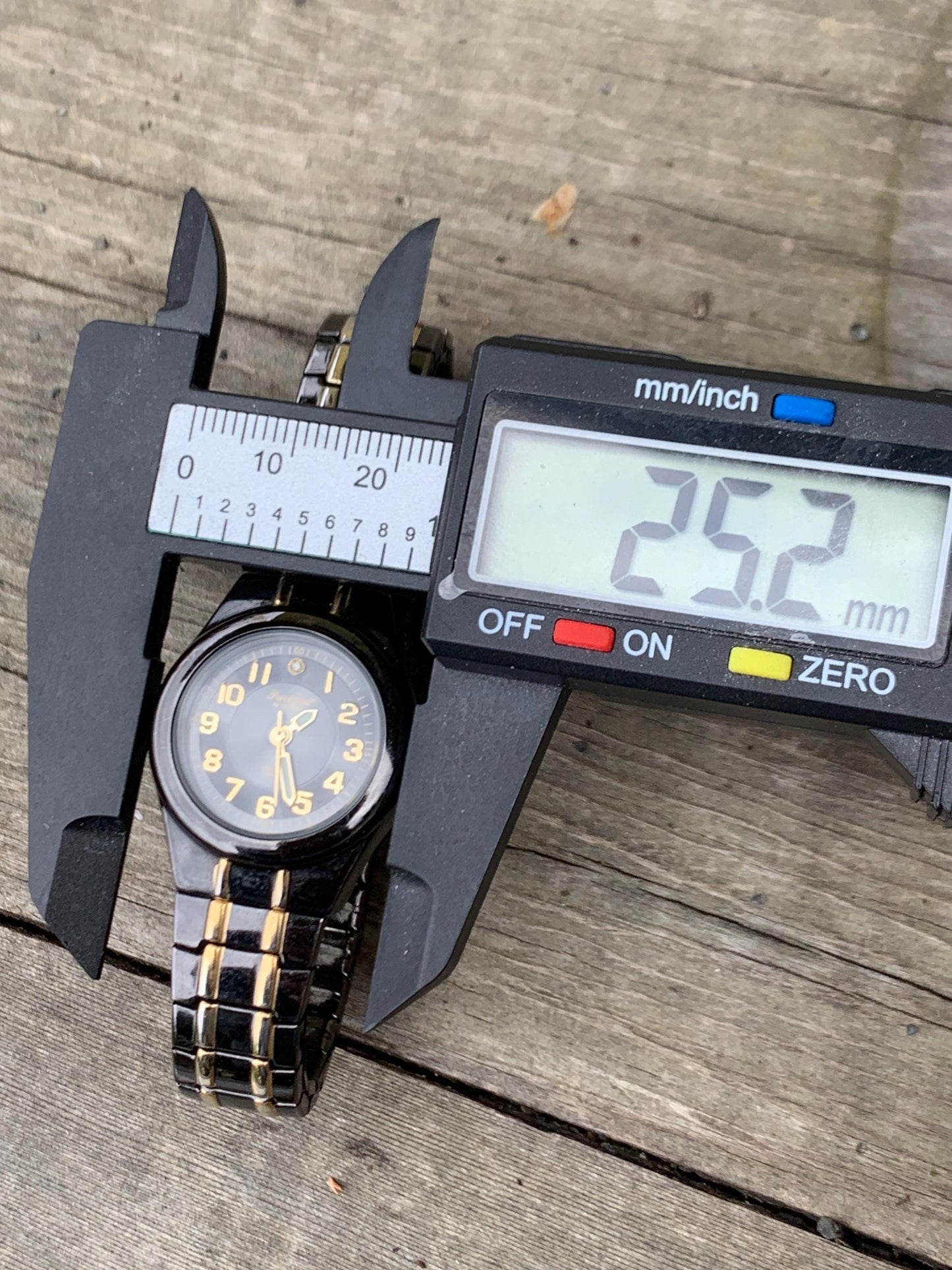 Precision by Gruen Women's Quartz Watch Two Tone Dark Steel and Gold. Radiant Dial. Barely worn, new battery, runs well. 6.25"