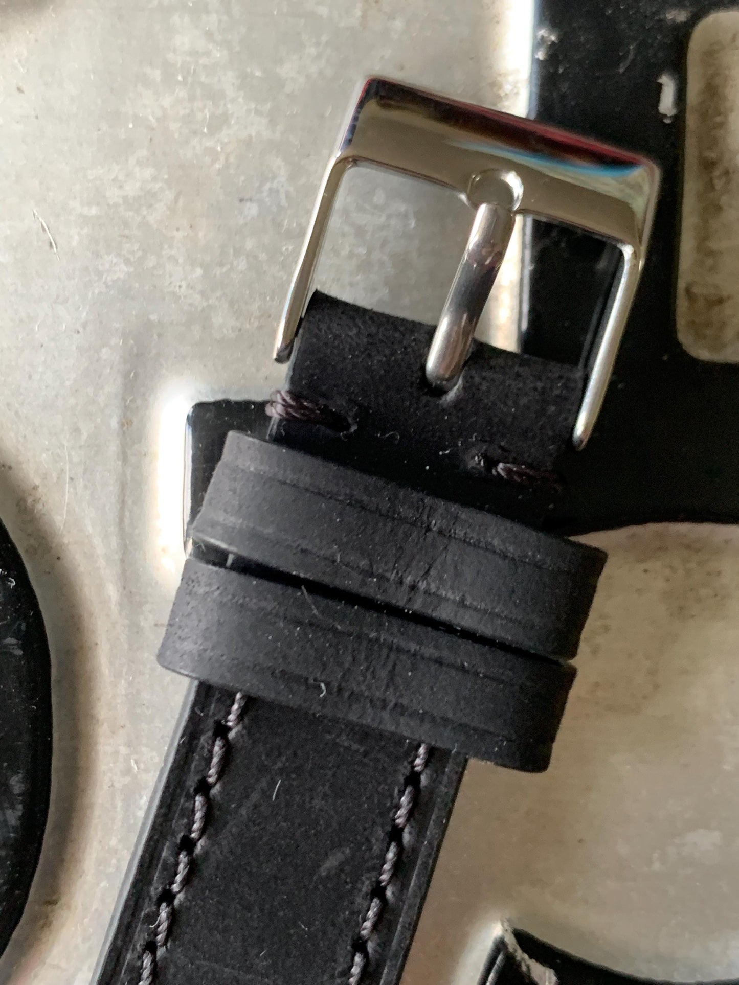 Classic Timex Black & White Quartz Watch. Early 2000s Indiglo with New Battery and New Quick-Release Classic Black Supple Leather Strap.