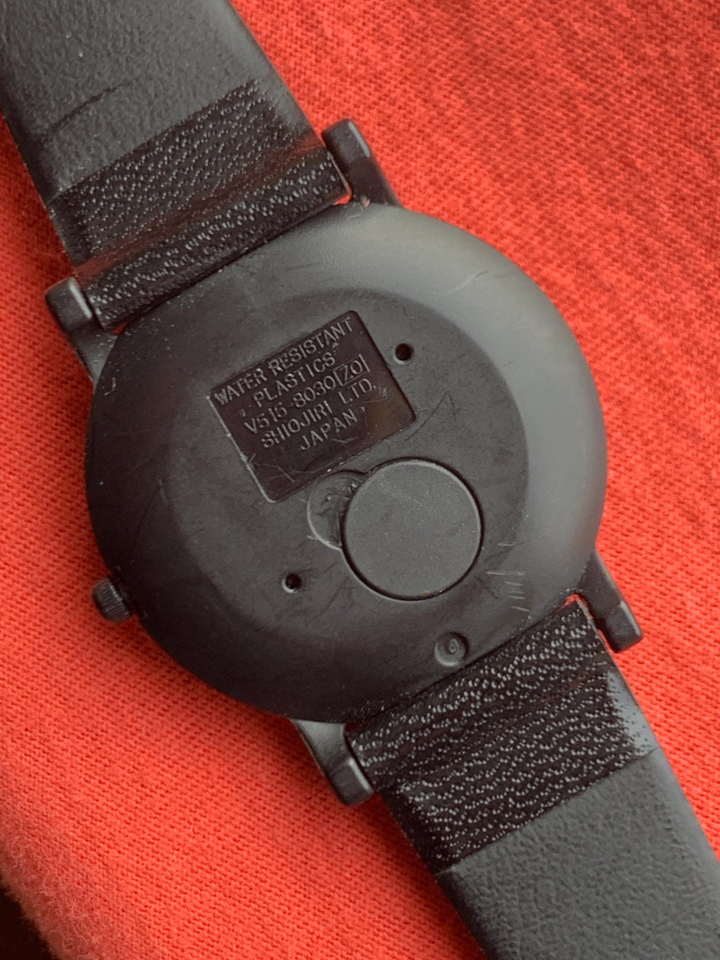 Bold 1990s Disney Mickey Mouse Watch from Lorus (by Seiko) Vintage Collectible Wristwatch. White/Red Very good condition, new battery. 34mm