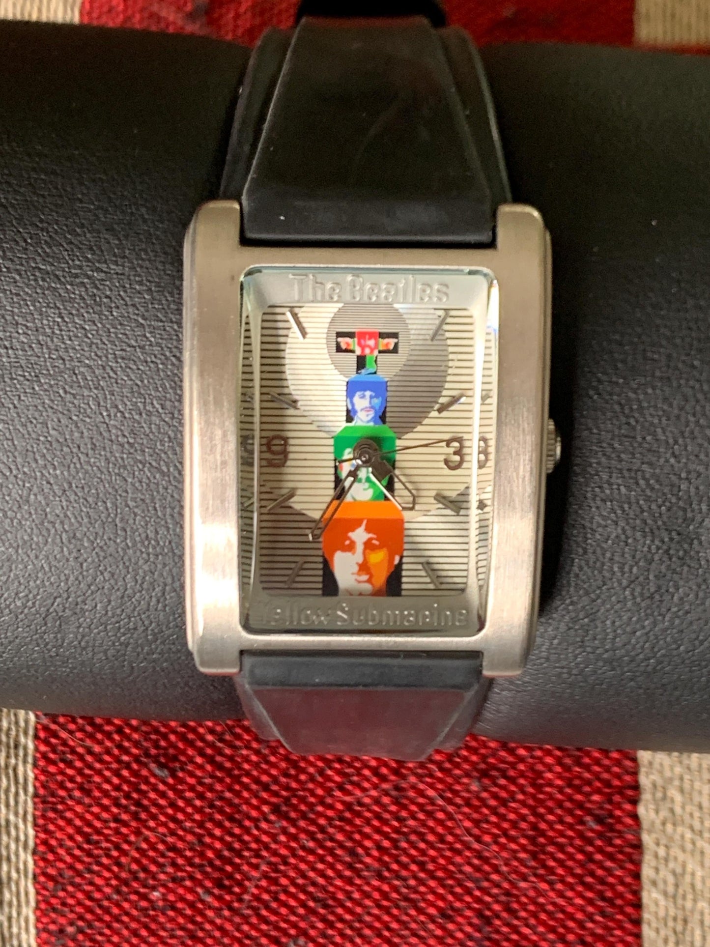 Beatles Yellow Submarine Collectible Watch. 1999 Quartz Watch, George, John, and Ringo on the Dial. 30 Year Movie Anniversary. New Battery.