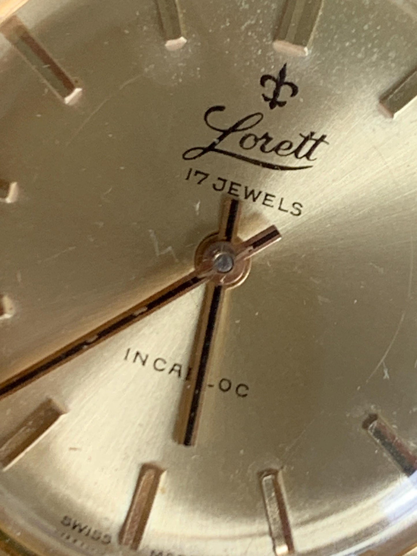 Early 70s Swiss Made Lorett Winder Watch - Square Gold Tone w/ Radiant Dial  Vintage Style Leather Strap. Incabloc. Works. Slim. Cool.